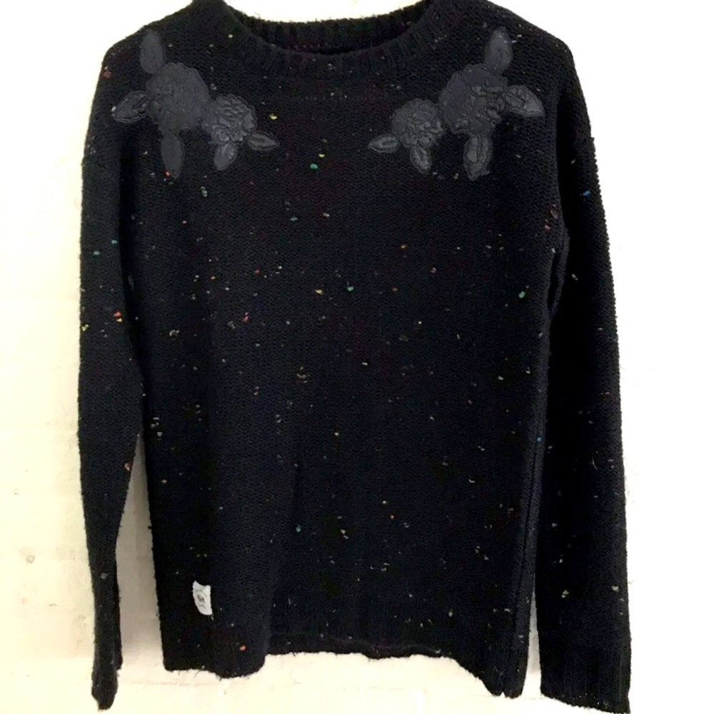 Bellfield Designed In Britain UK Women’s Black Knit Sweater. Size XS